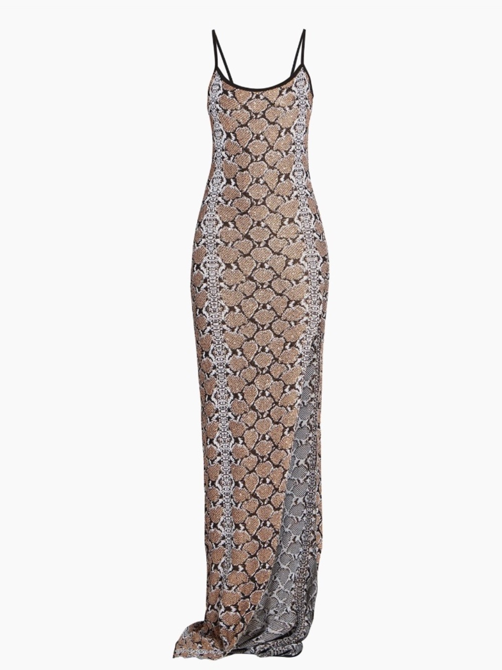 Balmain snakeskin embellished maxi dress